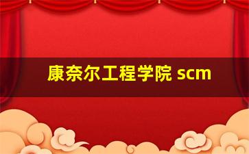 康奈尔工程学院 scm